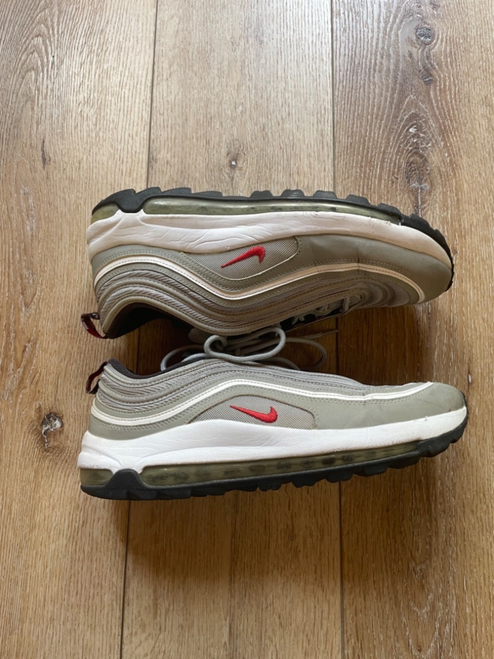 Nike Silver Air Max 97 Mens Sneakers Size 10.5